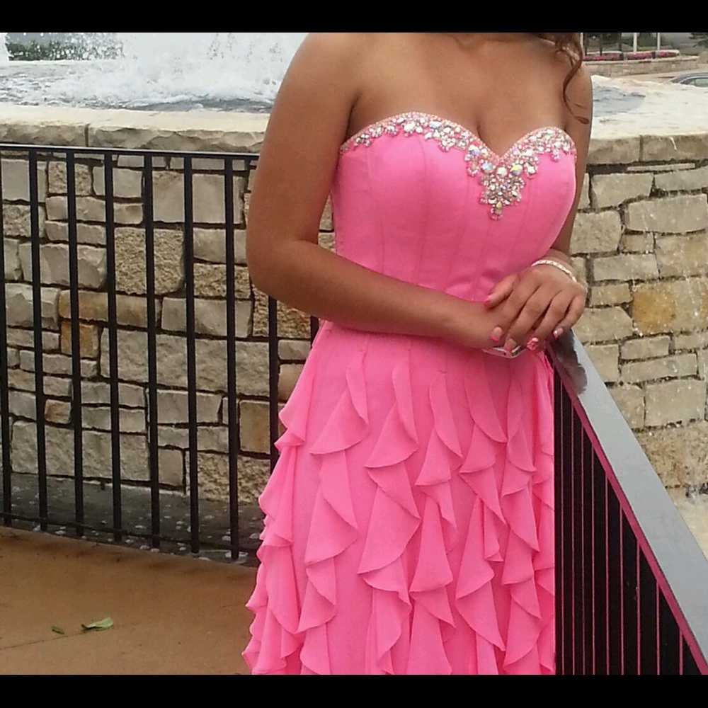 Pink prom dress